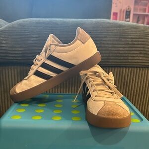 Adidas Boys White and Black Sneakers